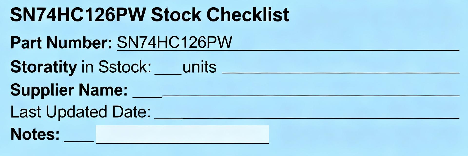 SN74HC126PW Availability: Technical & Stock Snapshot